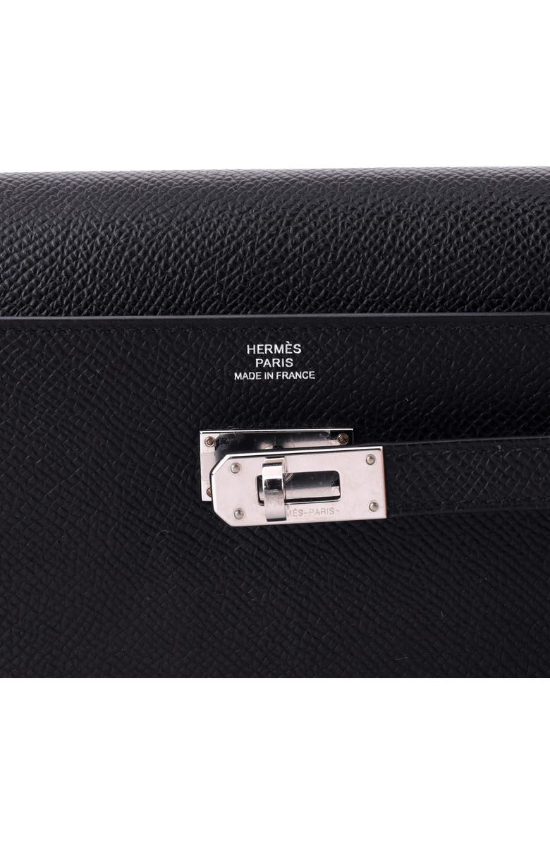 Pre-Owned Hermes Kelly To Go Wallet Epsom, Alternate, color, Noir