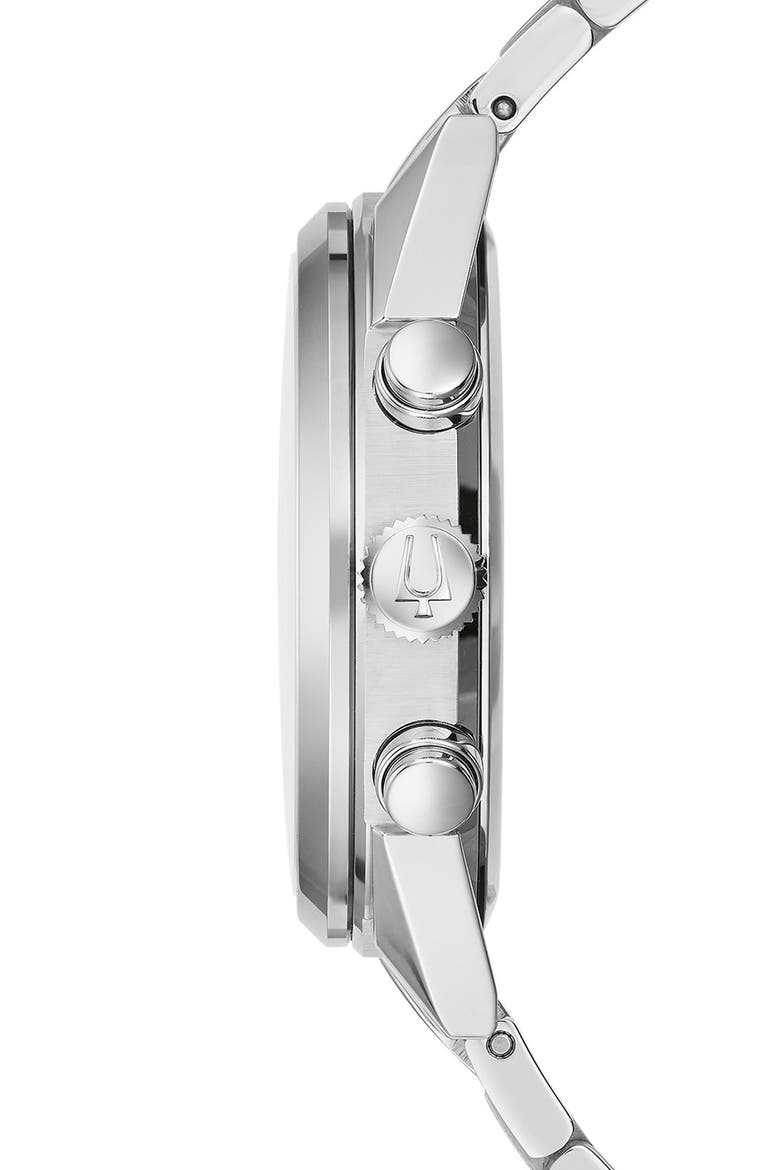 Sutton Chronograph Bracelet Watch, 41mm, Alternate, color, SILVER