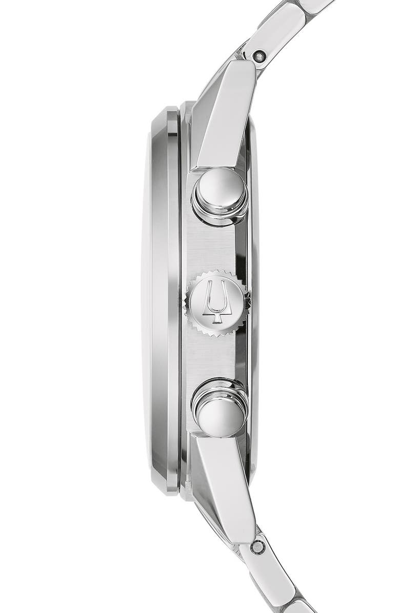 BULOVA Sutton Chronograph Bracelet Watch, 41mm, Alternate, color, Silver