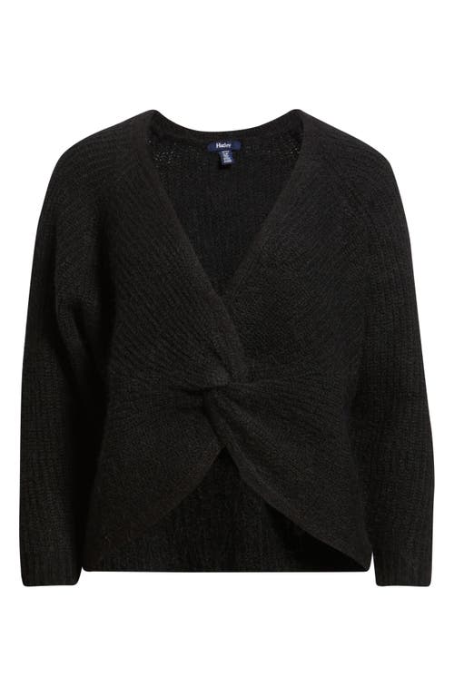 Hatley Twist Front Sweater In Black