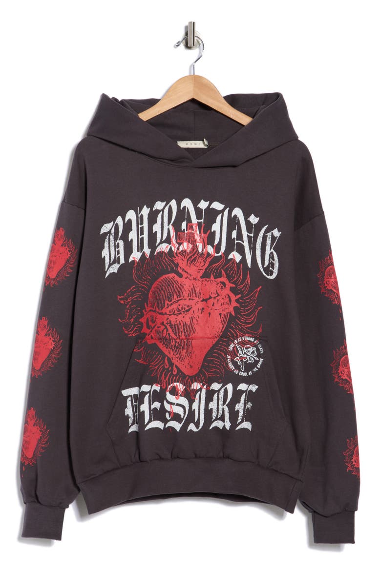 Burning Desire Hoodie, Alternate, color, WASHED BLACK