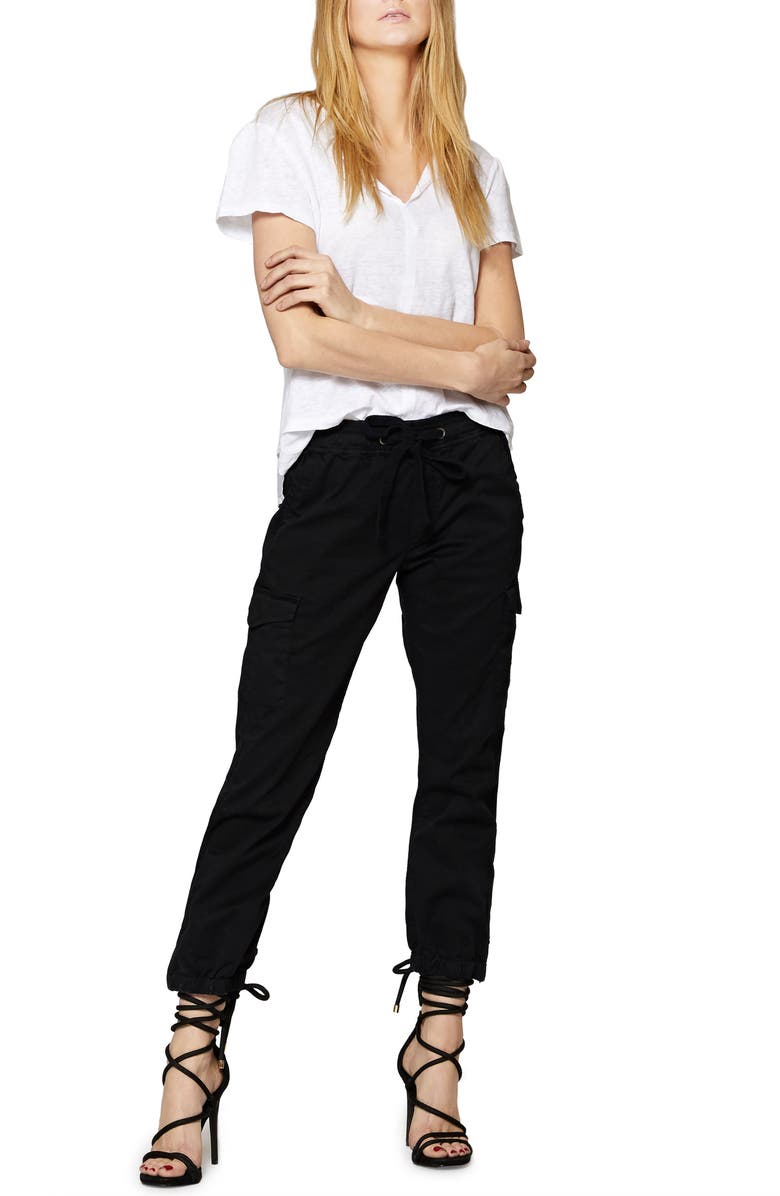 Sanctuary Drawstring Trooper Pants, Alternate, color, Black