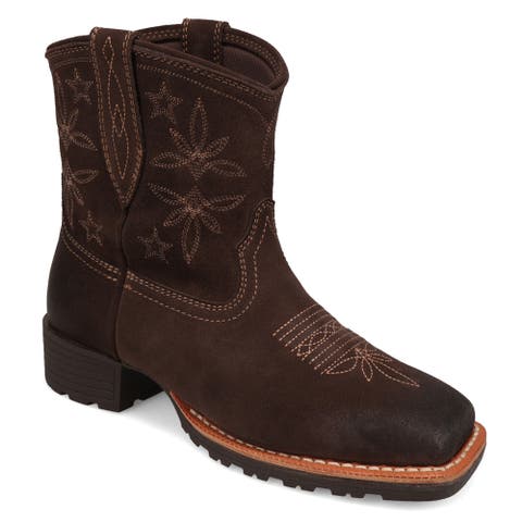 Sallie Square Toe Western Boot
