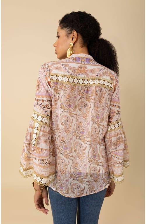 Hale Bob Ezra Cotton Top In Beige