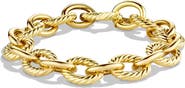 David Yurman Oval Link Chain Bracelet in 18K Yellow Gold, 12mm