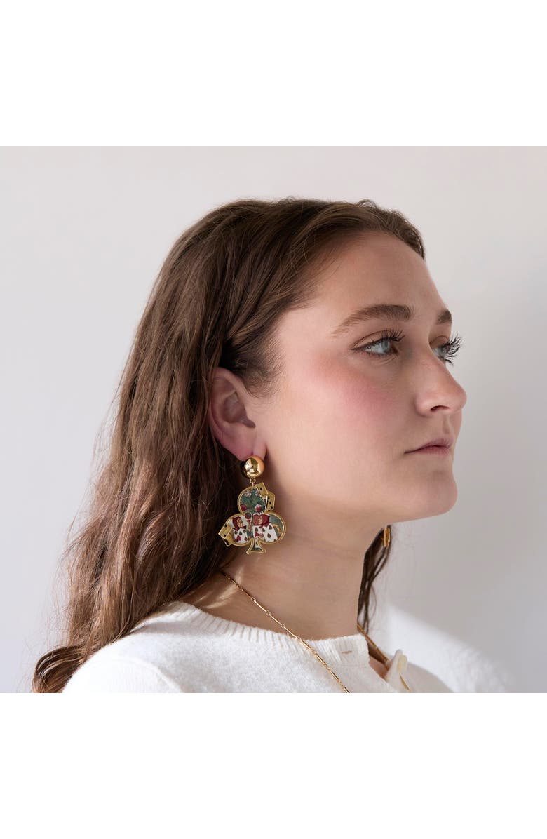 Lele Sadoughi The Nursery Alice Statement Earrings, Alternate, color, Gold