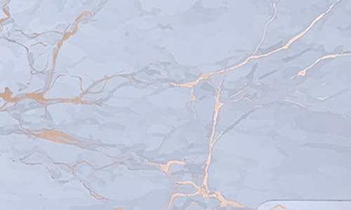 Dainty Home Marble Print 16-piece Placemat & Coaster Set In Blue