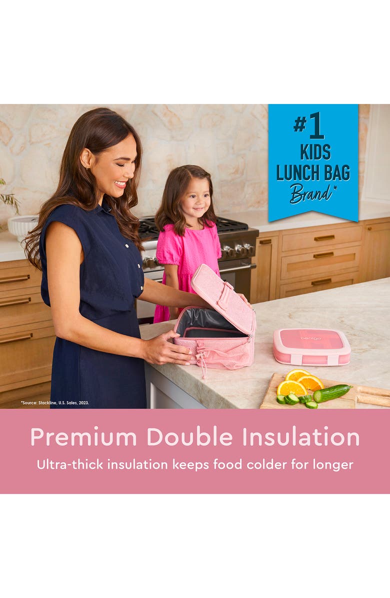 BENTGO Kids' Insulated Lunch Bag, Alternate, color, Pink
