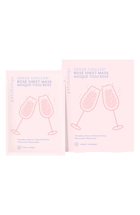 4-Pack Serve Chilled Rosé All Day Sheet Mask