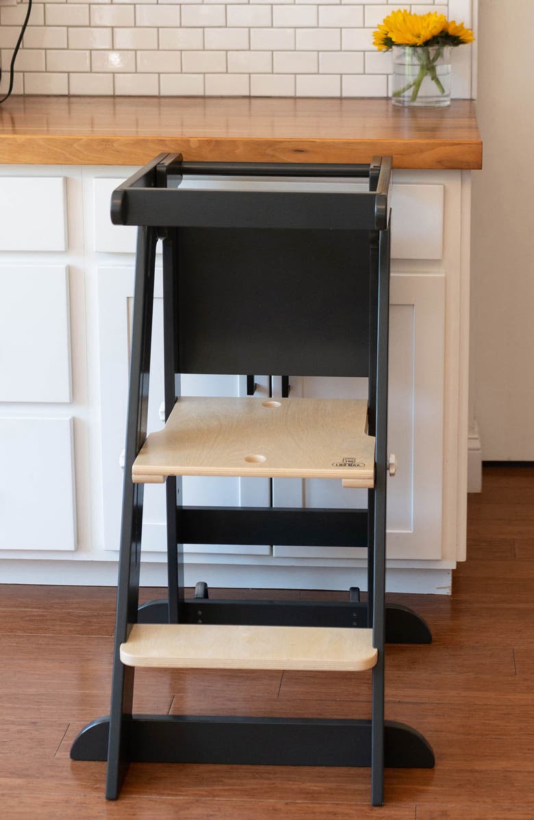 Little Partners Learn 'N Fold Learning Tower<sup>®</sup> Toddler Step Stool, Alternate, color, Charcoal W/ Natural