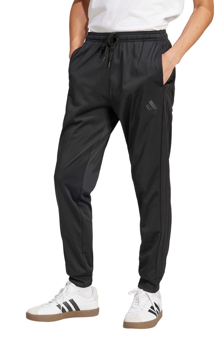 adidas 3-Stripes Tricot Joggers, Main, color, Black/ Black