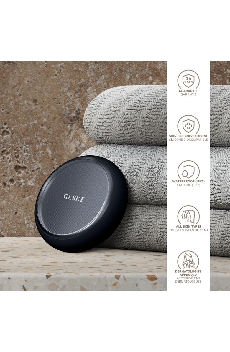 GESKE SmartAppGuided Dual Foot Smoothener | 8 in 1, Alternate, color, Black