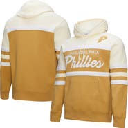 Mitchell & Ness Men's Mitchell & Ness Tan/Cream Philadelphia Phillies Head Coach Pullover Hoodie