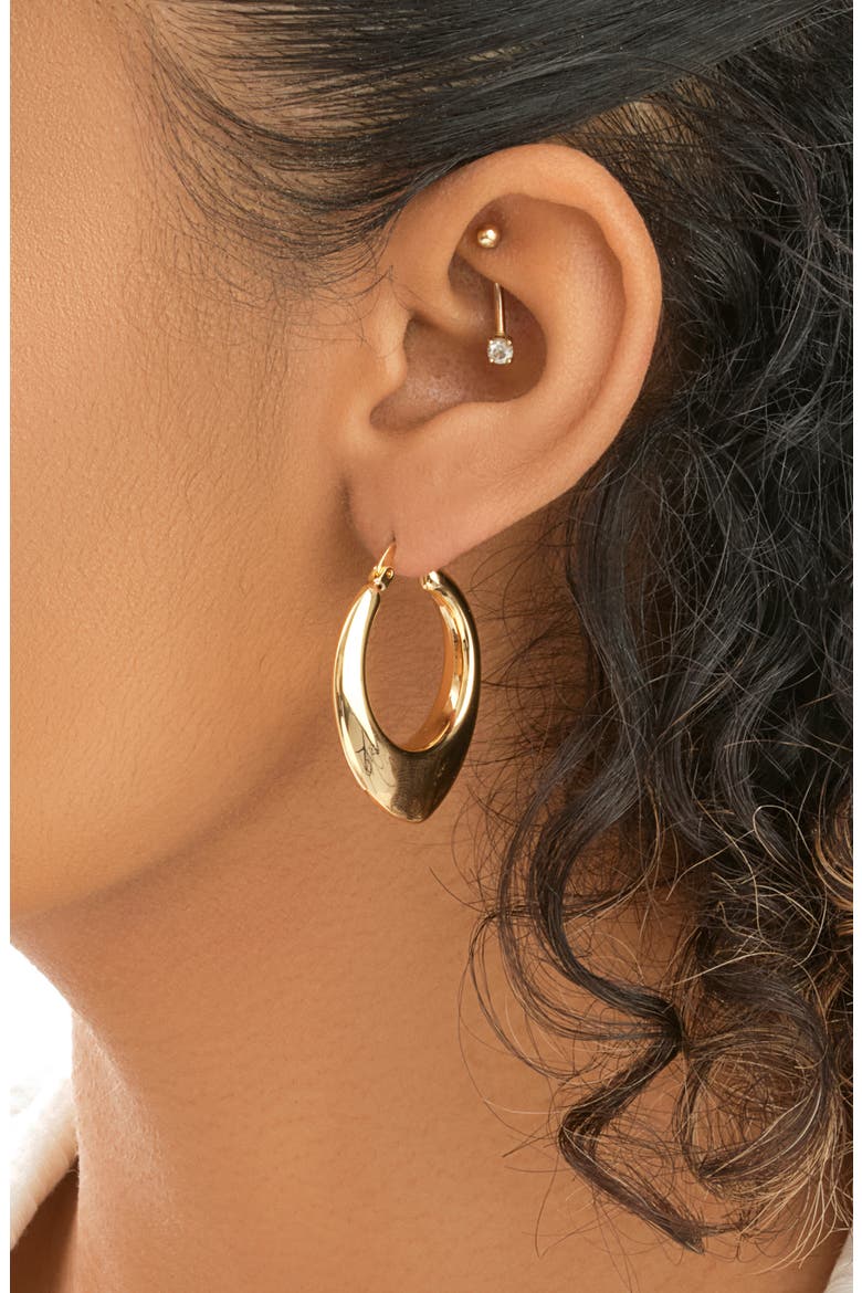 Inyd Hoop Earrings, Alternate, color, GOLD