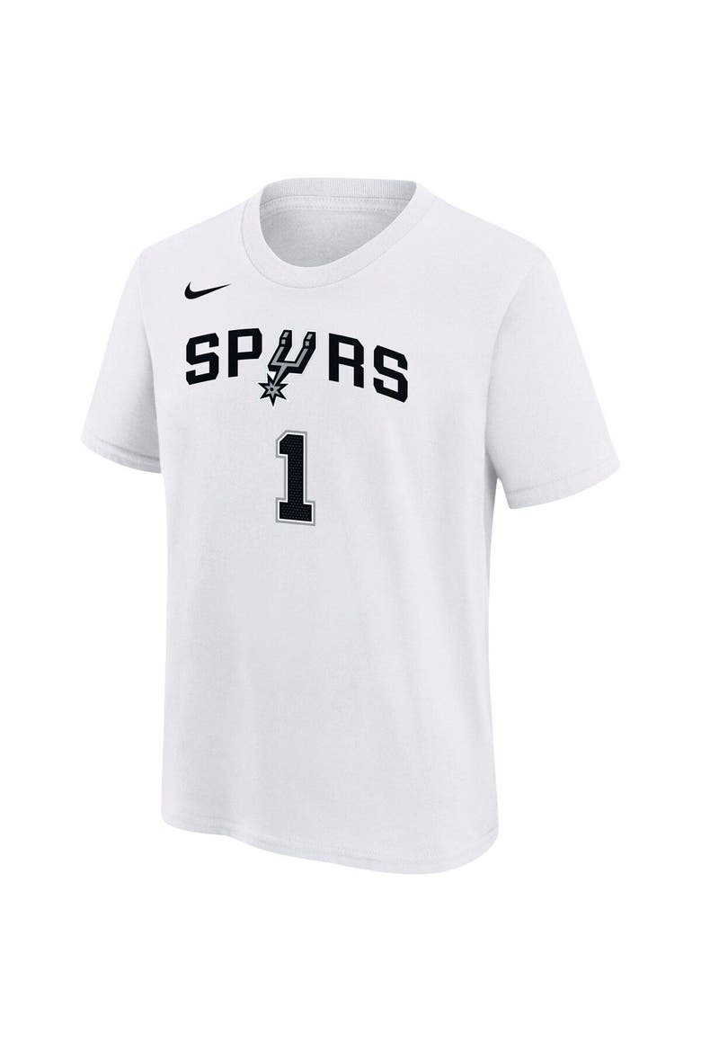 Youth Nike Victor Wembanyama White San Antonio Spurs Name & Number Association T-Shirt, Alternate, color, White