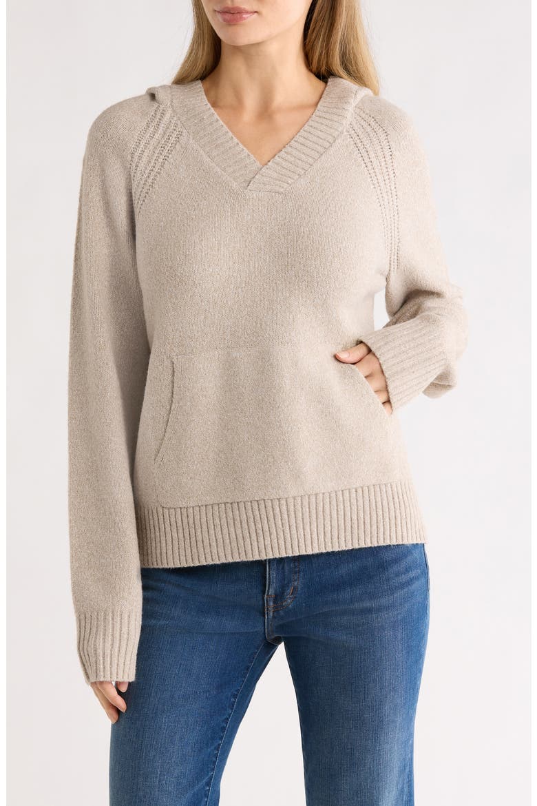 Solid Hooded Sweater, Main, color, PLAZA TAUPE