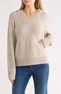 Lucky Brand Solid Hooded Sweater