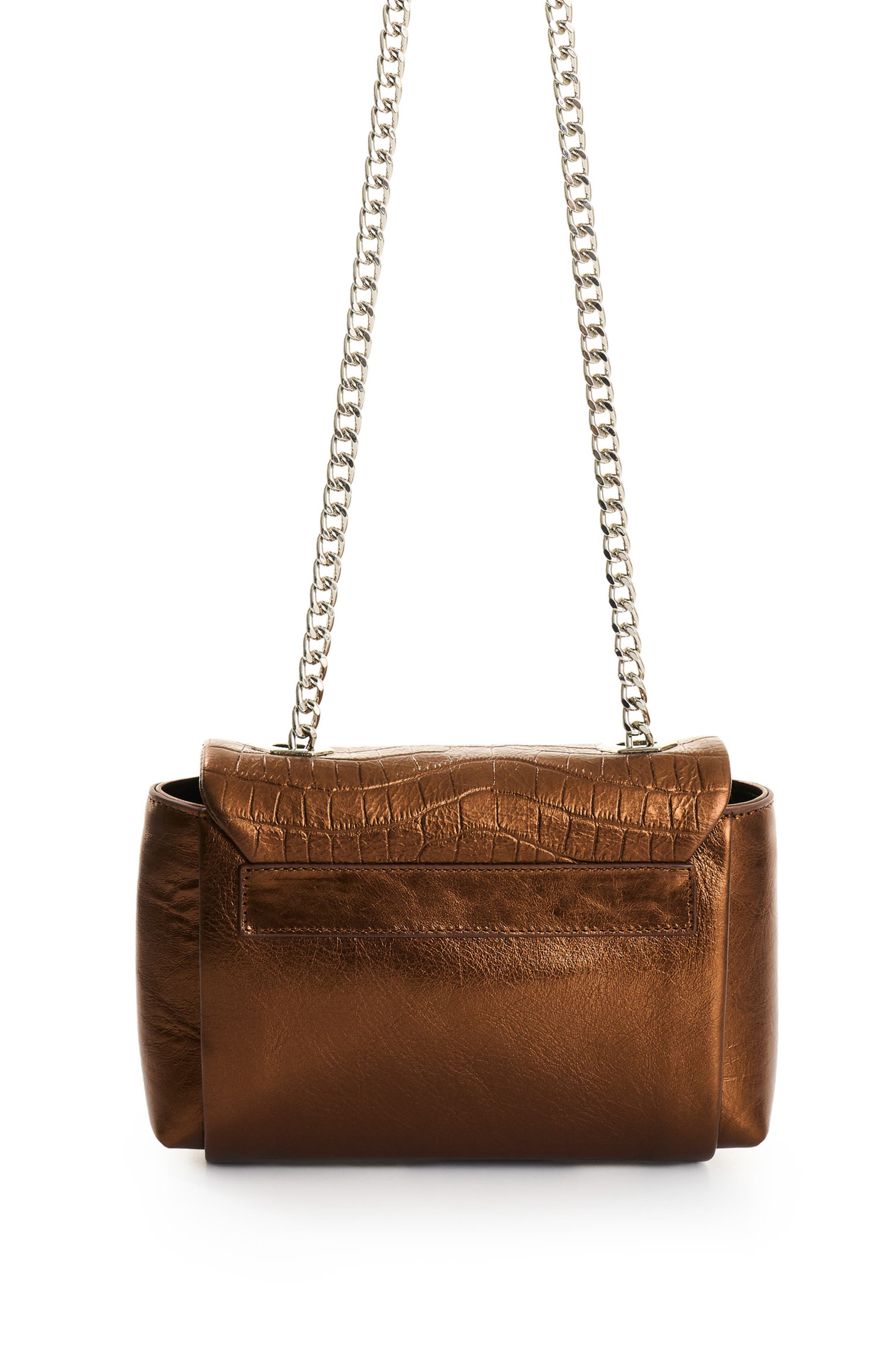 Velez Mini Lili Women's Leather Crossbody Bag, Alternate, color, Bronze