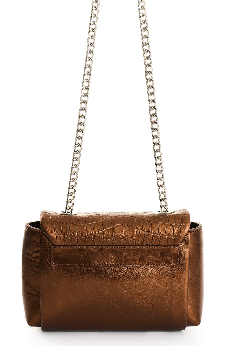 Velez Mini Lili Women's Leather Crossbody Bag, Alternate, color, Bronze