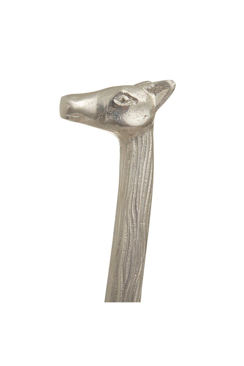 Silver Contemporary Giraffe Sculpture - Set of 2, Alternate, color, SILVER