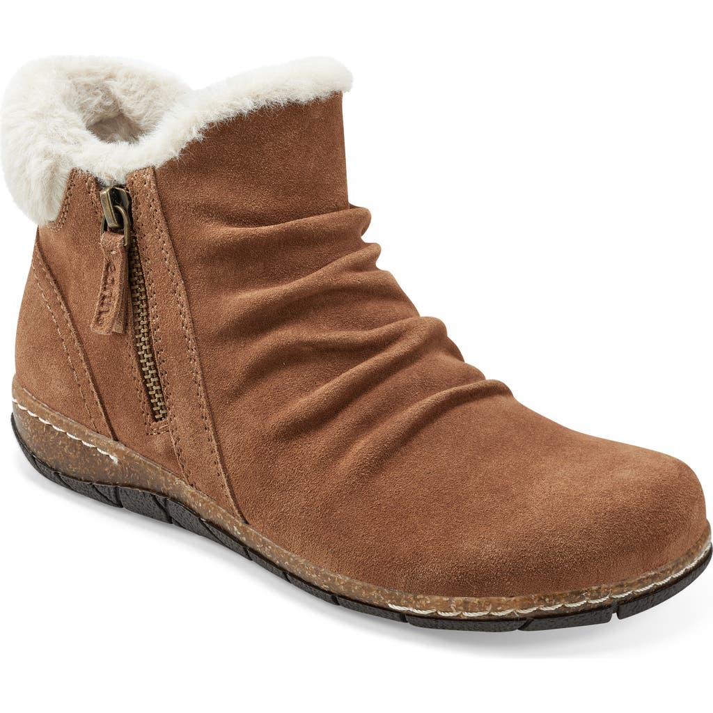 Earth ® Pioneer Faux Shearling Lined Lace-up Boot In Brown