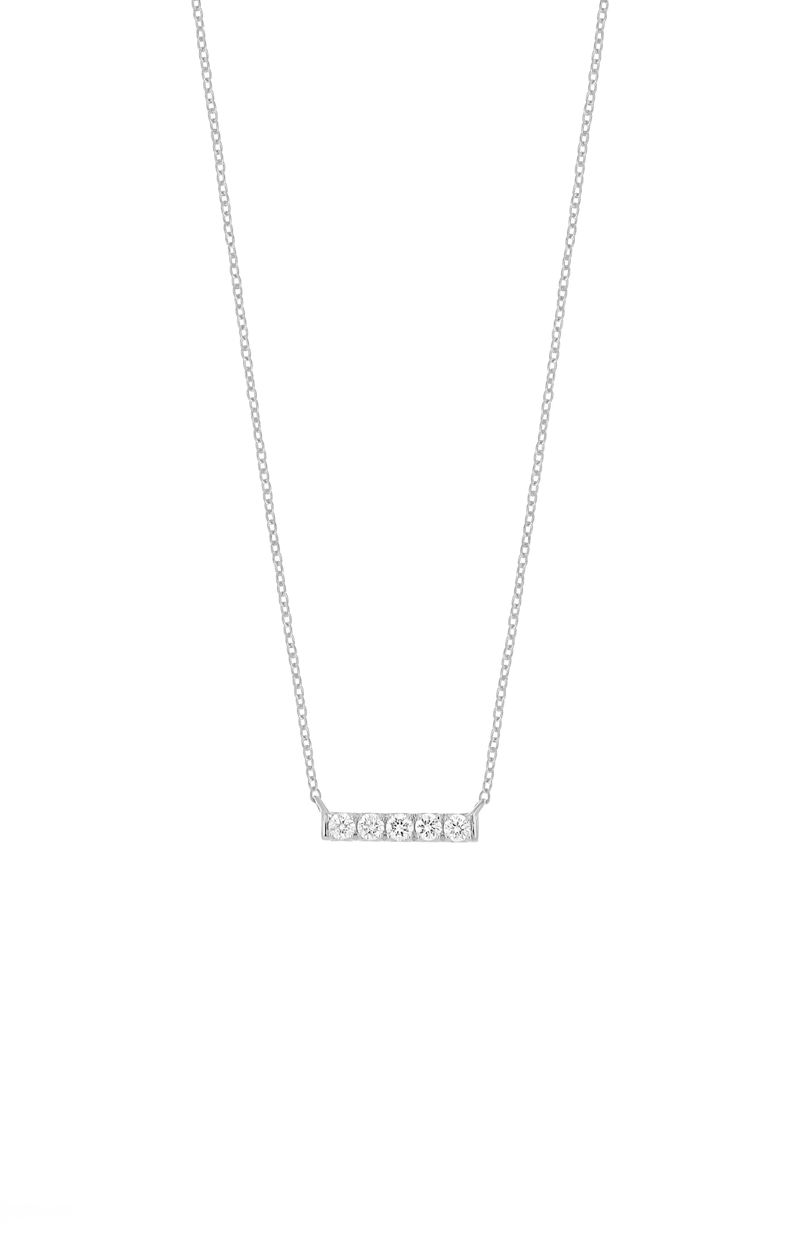 Diamond Icon Bar Pendant Necklace (Nordstrom Exclusive)