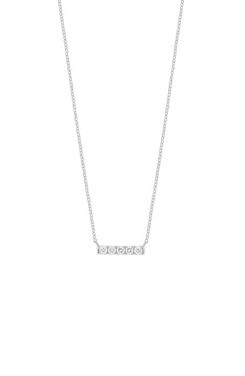 Diamond Icon Bar Pendant Necklace (Nordstrom Exclusive)