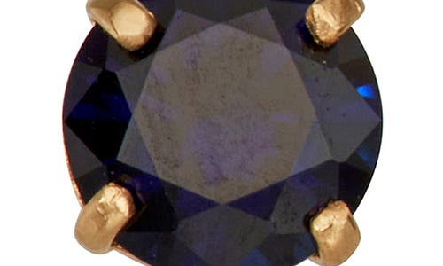 Fzn Gemstone Stud Earrings In Black