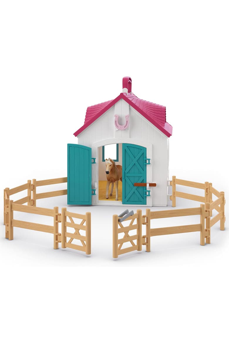 Horse Club Open Stable Litte Horseshoe 60 Piece Set, Alternate, color, Multicolored