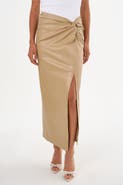 LAMARQUE EILEEN | Faux Leather Maxi Skirt