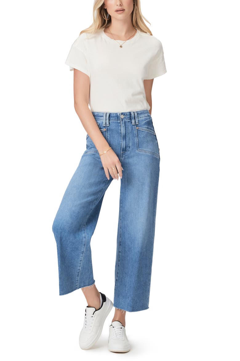Ren Cotton & Linen Crewneck T-Shirt, Alternate, color, OFFWHITE