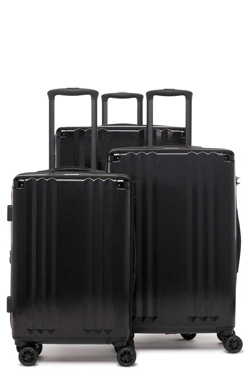 CALPAK Ambeur 3-Piece Metallic Luggage Set in Black  product