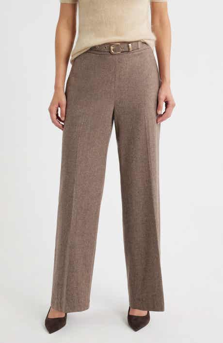 The Brianne Belted Straight Leg Pants