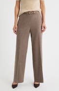 Elie Tahari The Brianne Belted Straight Leg Pants