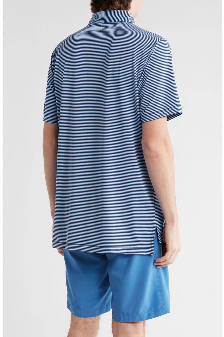 Hales Stripe Performance Polo, Alternate, color, NAVY / COTTAGE BLUE