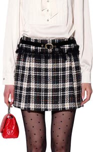 Walter Baker Nelly Tweed Miniskirt