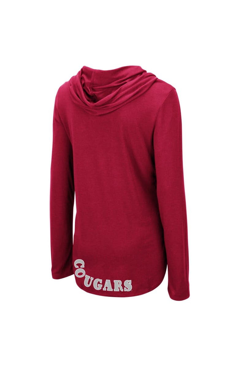 COLOSSEUM Women's Colosseum Crimson Washington State Cougars My Lover Lightweight Hooded Long Sleeve T-Shirt, Alternate, color, 