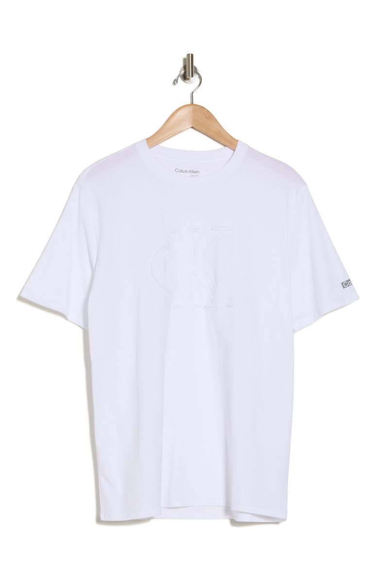Embossed Monogram T-Shirt, Alternate, color, BRILLIANT WHITE