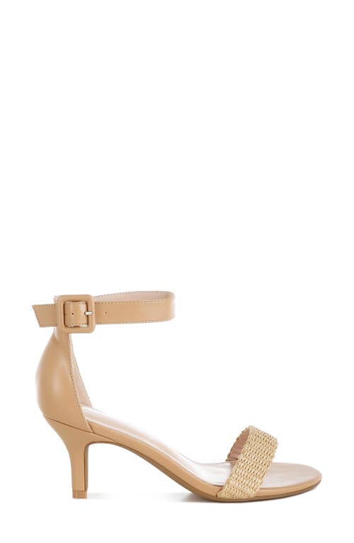 Shop London Rag Rano Ankle Strap Sandal In Natural