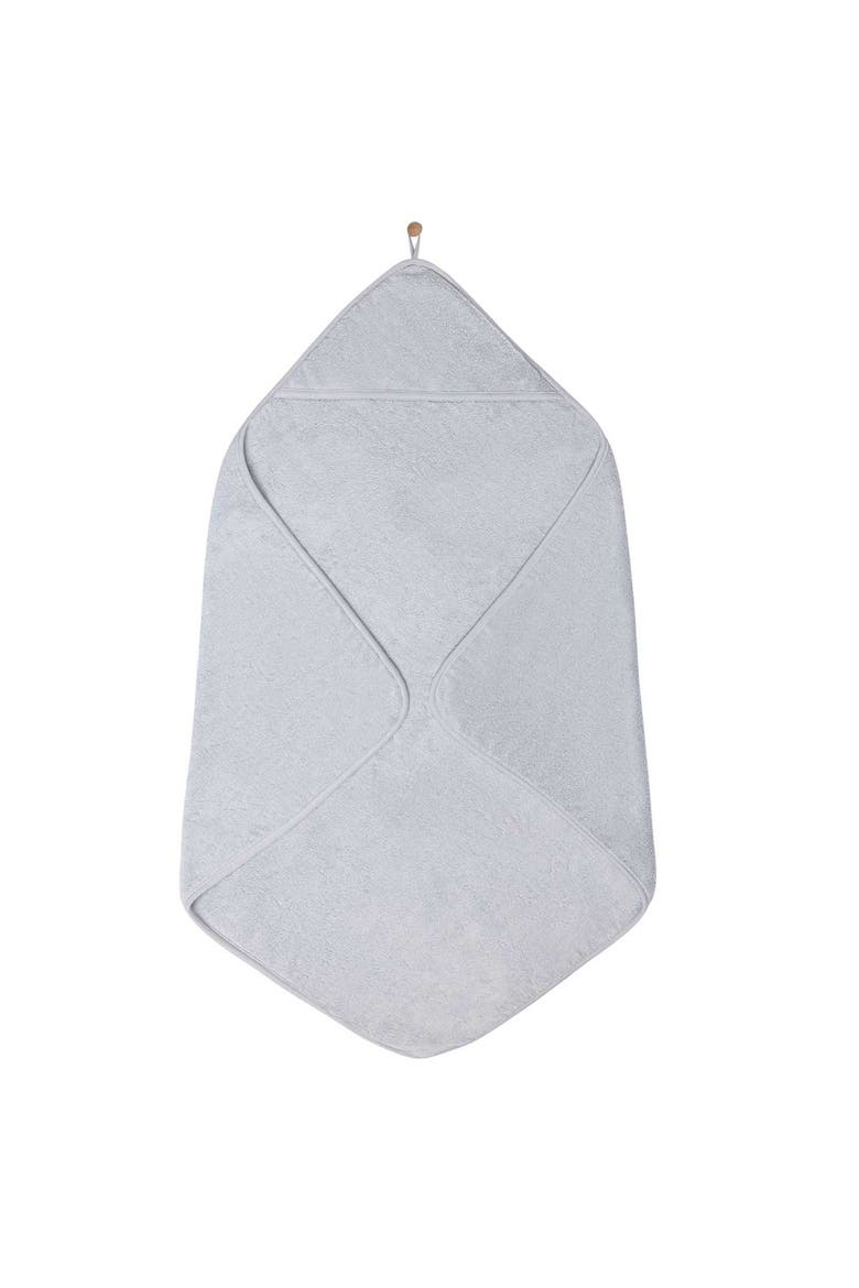 Hooded Towel & Washcloth, Alternate, color, Misty Blue