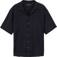AllSaints Trace Textured Cotton Camp Shirt