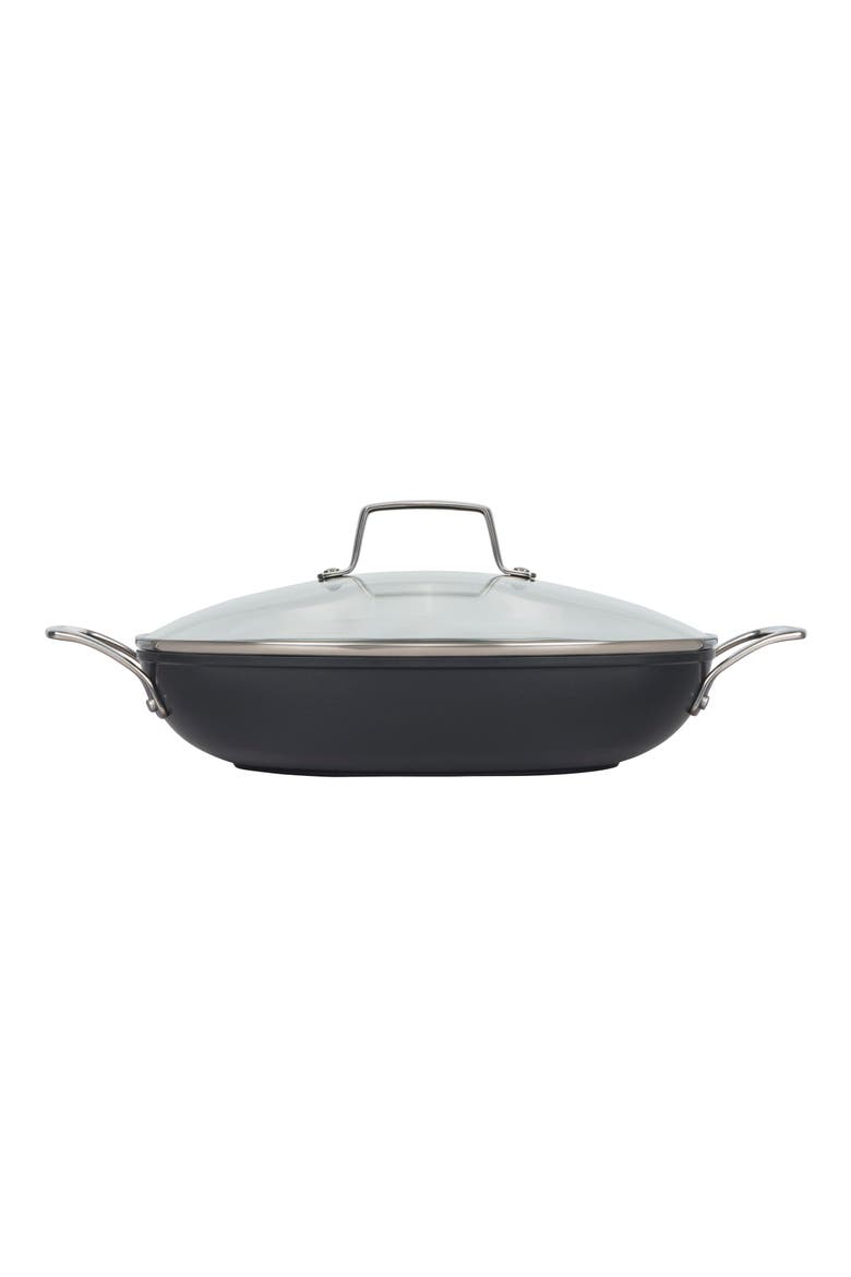 Nonstick Ceramic 4-Quart Shallow Braiser, Alternate, color, CERAMIC