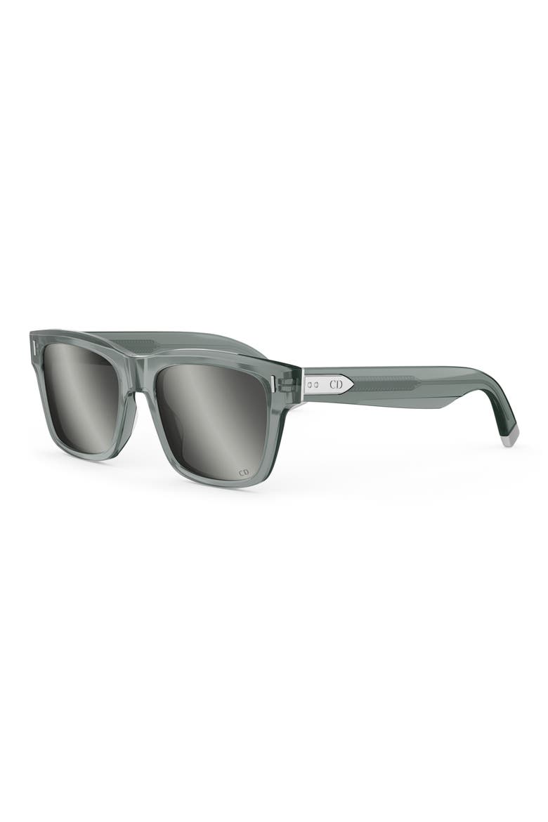 'DiorTailoring S1I 57mm Geometric Sunglasses, Alternate, color, GREY/ OTHER / SMOKE MIRROR