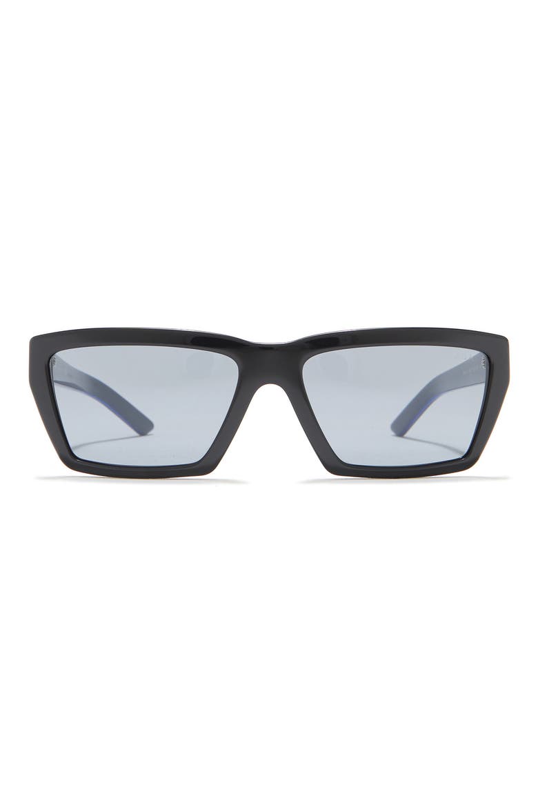 Conceptual 59mm Rectangle Sunglasses, Main, color, BLACK / GREY