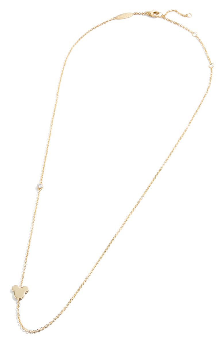 BaubleBar Disney<sup>®</sup> Asymmetric Mickey Pendant Necklace, Alternate, color, 