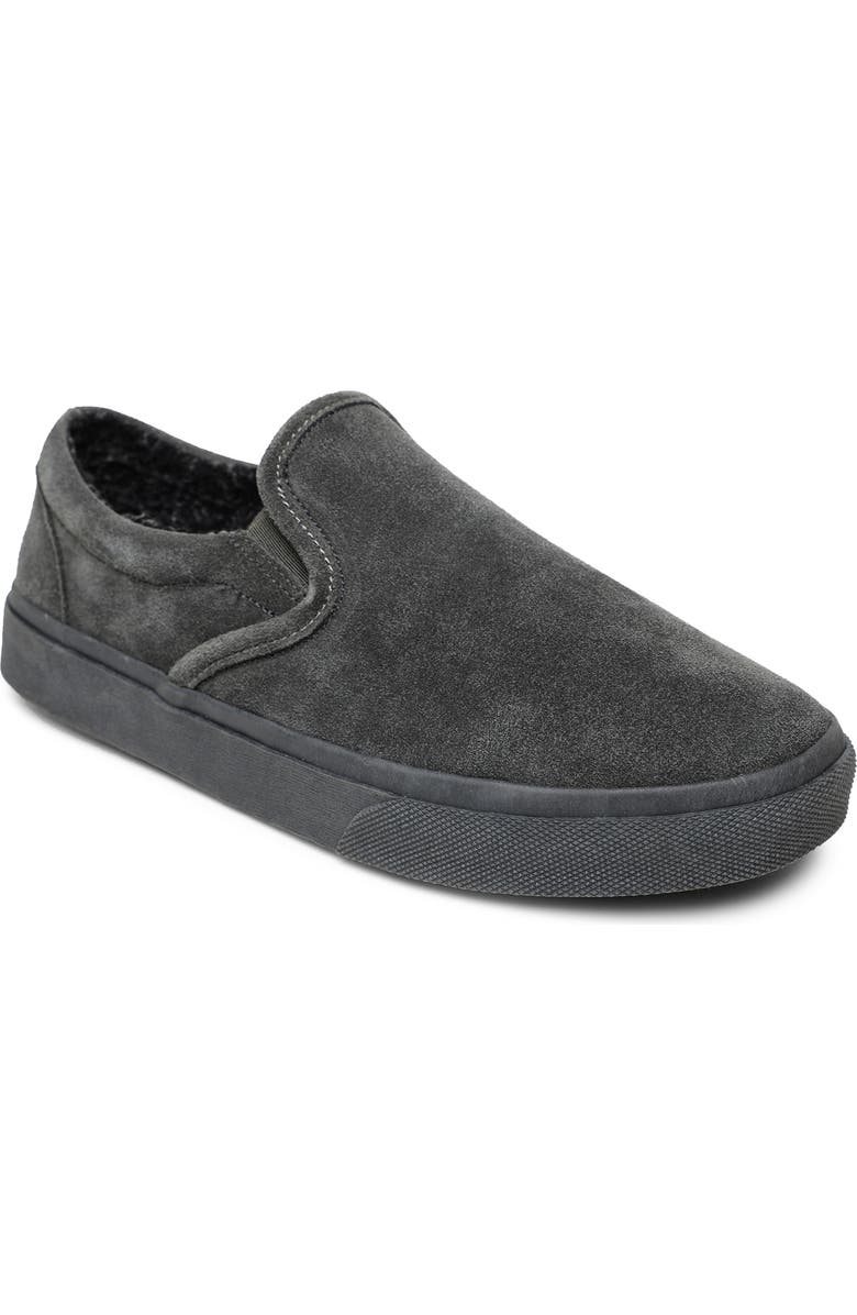 Minnetonka Alden Slipper, Main, color, Charcoal