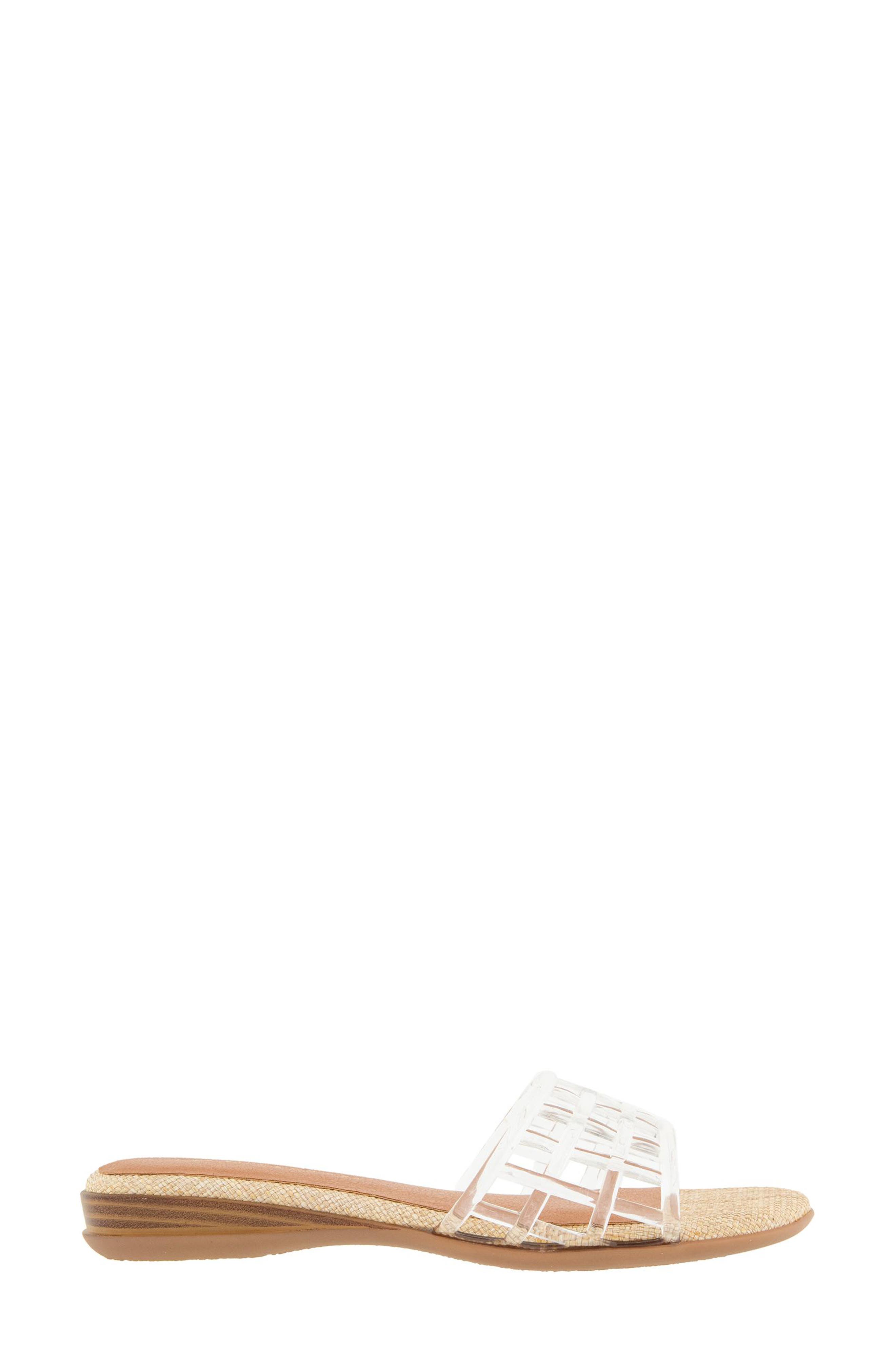 André Assous Nabil Jelly Slide Sandal, Alternate, color, Clear