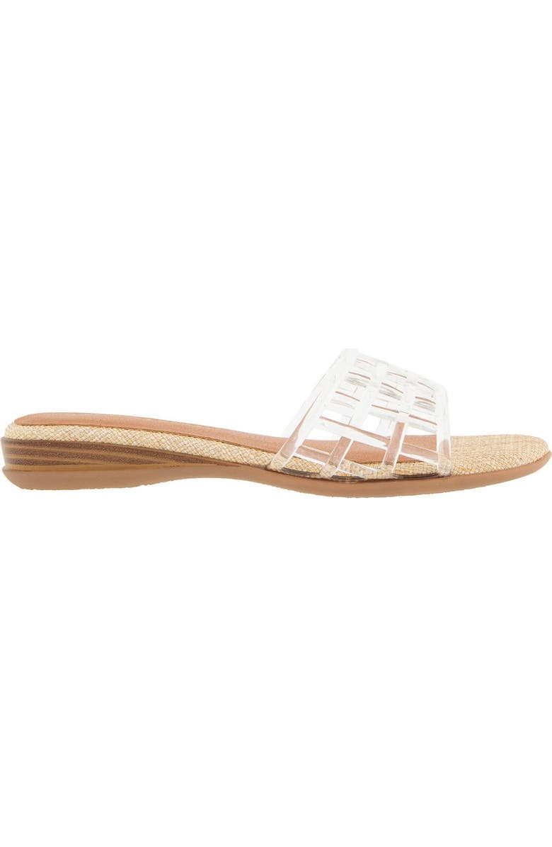 André Assous Nabil Jelly Slide Sandal, Alternate, color, Clear