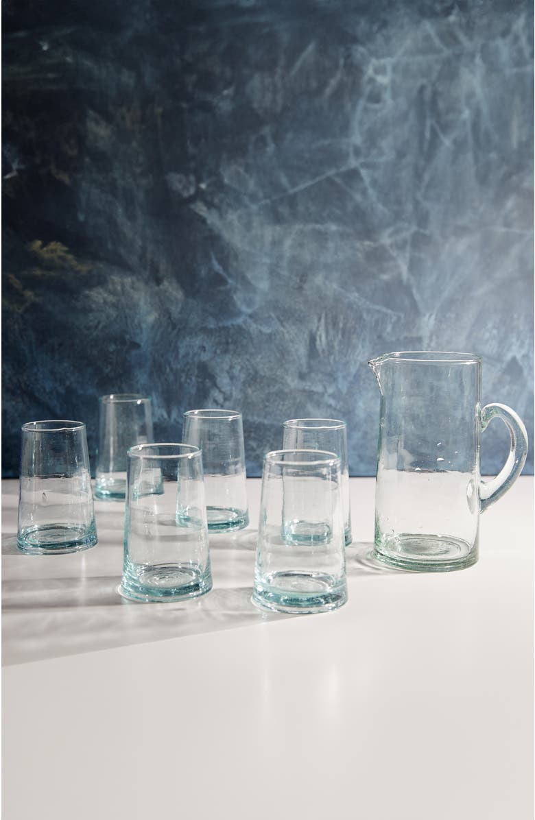 Verve Culture Moroccan Cone Glass Large, Alternate, color, Clear