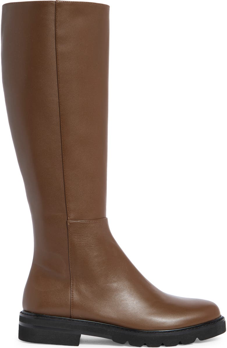 Stuart Weitzman Tall Zip-up Donna Boot, Alternate, color, Espresso